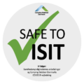 Safe to visit logo Safe to visit logo